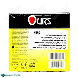 کاندوم خاردار شیاردار با اسانس موز و عسل اورس  3 عددی