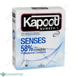 کاندوم نازک کاپوت مدل Senses 58%