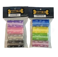 پلاستیک جمع آوری مدفوع سگ 4 رول 15 عددی_Hanna Pet