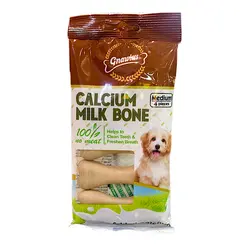 تشویقی سگ کلسیمی دنتال 4 عددی سایز مدیوم طعم شیر_gnawlers