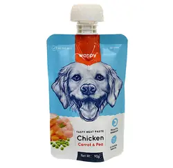 پودینگ سگ بالغ ونپی با طعم مرغ و هویج و نخودفرنگی_wanpy