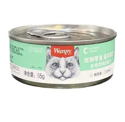 کنسرو گربه بالغ ونپی طعم جگر مرغ و مرغ ونپی 95 گرمی_Wanpy