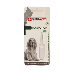 قطره ضد کک و کنه سگ سوپرا وت تکی برای 10 تا 20 کيلو supravet bio stop on 3ml