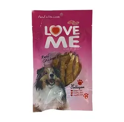 تشویقی سگ دورپیچ مرغ نرم دنتال 60 گرمی لاومی_Love Me