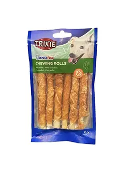 تشویقی دنتال سگ طعم مرغ مدل chewing rolls تریکسی_Trixie