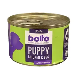 کنسرو مخصوص توله سگ طعم مرغ و تخم مرغ 200 گرمی بالتو_Balto