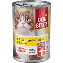 کنسرو گربه مرغ و جگر 400 گرمی دین بستس_Dein Bestes