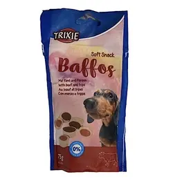 تشویقی سگ مدل Baffos با طعم گوشت و سیرابی 75 گرمی تریکسی_trixie