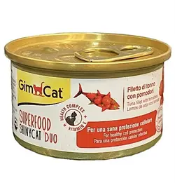 کنسرو گربه ماهی تن و گوجه فرنگی 70 گرمی جیم کت_Gim Cat