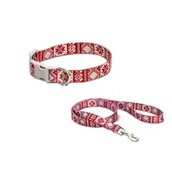 قلاده گردنى سایز ۱ مدل ریتم (همراه با لید) نیناپت_nina pet