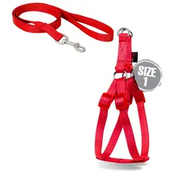 قلاده کتفى سایز ۱ ساده همراه با لید نیناپت_nina pet