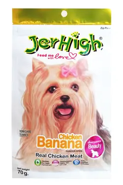 تشویقی مخصوص سگ حاوی مرغ و موز ـــــ JerHigh