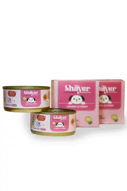 کنسرو مخصوص توله سگ حاوی مرغ و بوقلمون شایر 120 گرمی ــــ Shayer