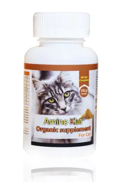 قرص مکمل ویتامین 100 گرمی مخصوص گربه آمینو کلات_Amino Klat