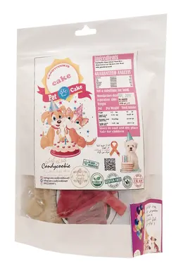 تشویقی مخصوص سگ و گربه مدل کیک حیوان خانگی کندی کوکی_ Candy Cookie