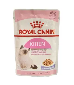 پوچ بچه گربه با تکه های نرم در ژله 85 گرمی رویال کنین_Royal Canin