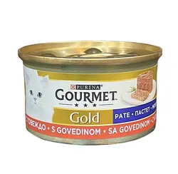 کنسرو گربه با طعم بیف 85 گرمی گورمت_Gourmet