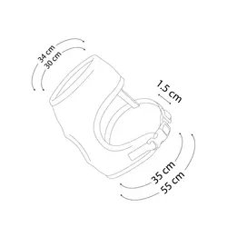 قلاده کتفی پد دار سایز ۱ VIP همراه با لید نینا پت_nina pet