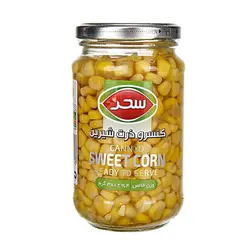 کنسرو ذرت شیرین 380 گرمی سحر