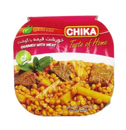 کنسرو خورشت قیمه با گوشت 180 گرمی چیکا