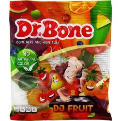 بسته پاستیل میوه ای با رنگ طبیعی 85 گرمی دکتر بن