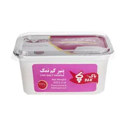پنیر کم نمک 300 گرمی پاک