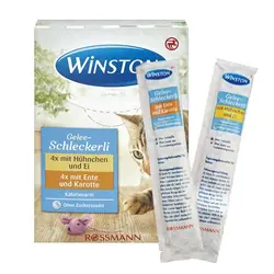 ژل بستنی گربه وینستون طعم مرغ و هویج ( کارتن 88 عددی ) - عمده فروشی محصولات حیوانات خانگی