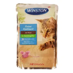 پوچ گربه وینستون با طعم جور 100 گرمی (کارتن 24 عددی ) - عمده فروشی محصولات حیوانات خانگی