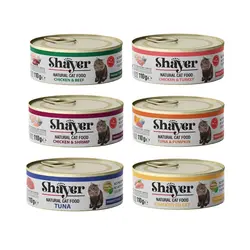 کنسرو گربه نچرال 110 گرمی شایر (کارتن 48 عددی) - عمده فروشی محصولات حیوانات خانگی