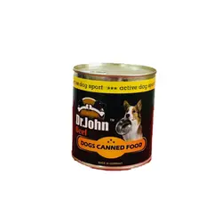 کنسرو سگ 800 گرمی دکتر ژان (کارتن 6 عددی ) - عمده فروشی محصولات حیوانات خانگی