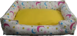 جای خواب سگ و گربه رژپت طرح ماه و ستاره مربع - عمده فروشی محصولات حیوانات خانگی