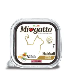 کنسرو گربه Miogatto مدل hairball وزن 100 ( کارتن 16 عددی ) - عمده فروشی محصولات حیوانات خانگی