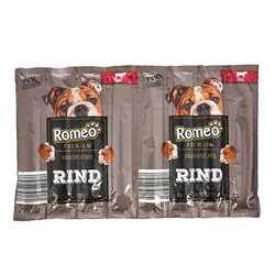 تشویقی سگ طعم گوشت گاو 8 عددی romeo (کارتن 10عددی) - عمده فروشی محصولات حیوانات خانگی