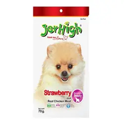 تشویقی سگ Strawberry جرهای 70 گرمی (کارتن 10 عددی) - عمده فروشی محصولات حیوانات خانگی