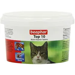 قرص مولتی ویتامین گربه ۱۸۰ عددی تاپ تن بیفار ( کارتن 6 عددی ) - عمده فروشی محصولات حیوانات خانگی