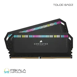 رم کرسیر CORSAIR DOMINATOR PLATINUM RGB 64GB (2x32GB) DDR5 DRAM 6600 CL32