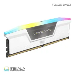 رم دسکتاپ دو کاناله کرسیر مدل VENGEANCE RGB WHITE 64GB (2x32GB) DDR5 5200MHz CL40