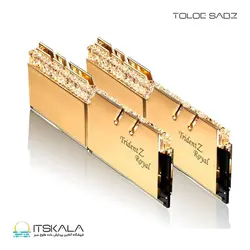 رم جی‌اسکیل G.SKILL Trident Z Royal GOLD DDR4 CL16 32GB(2x16GB)3600MHz