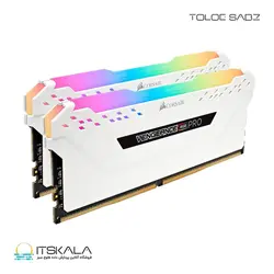 قیمت و خرید رم کرسیر CORSAIR VENGEANCE RGB PRO 16GB 2x8GB DDR4 DRAM 3600MHz CL18 White | ITSKALA