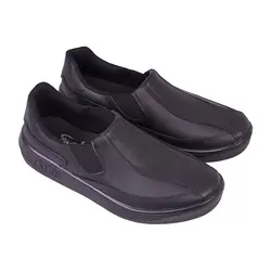 کفش مردانه فاتح مدل واکر چرم مشکی