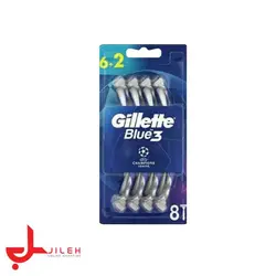 خود تراش ژیلت مدل Blue3 Champions بسته 8 عددی
