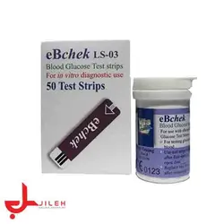 نوار تست قند خون ای بی چک EB chek بسته 50 عددی