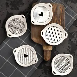 خرما خوری جفتی سرامیک گرد و مستطیل مایا