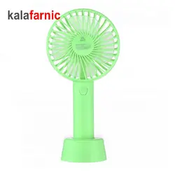 پنکه شارژی دستی پایه دار