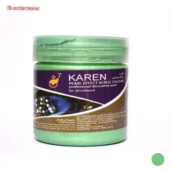 قیمت و خرید رنگ اکریلیک پسته ای صدفی کارن حجم 250 گرمی
