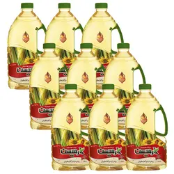 روغن ذرت و آفتابگردان کارمیسن - 1700 میلی لیتر مجموعه 9 عددی