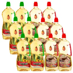 روغن کنجد خالص تصفیه و روغن ذرت و آفتابگردان کارمیسن