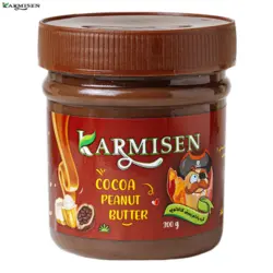 کره بادام زمینی کاکائویی و رژيمی کارمیسن - 300 گرم مجموعه 12 عددی - کارمیسن
