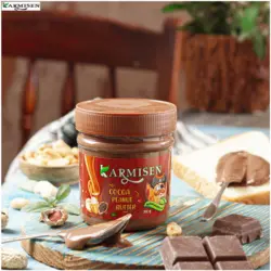 کره بادام زمینی کاکائویی و رژيمی کارمیسن - 300 گرم مجموعه 12 عددی - کارمیسن