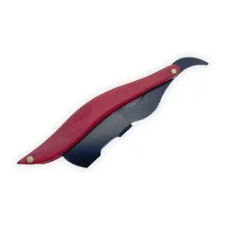 دسته تیغ اصلاح چوبی دسته قرمز